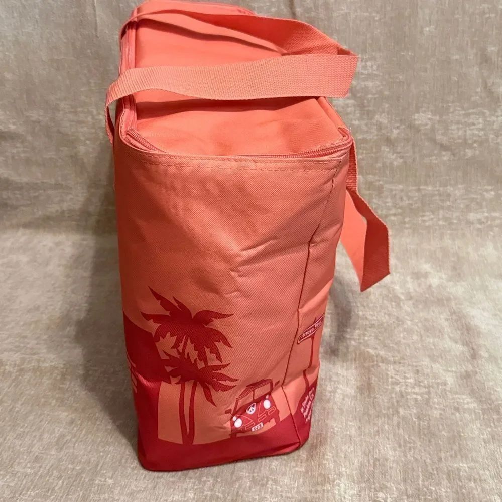 Trader Joe's Large Insulated Bag in Peach - Picture 4 of 11